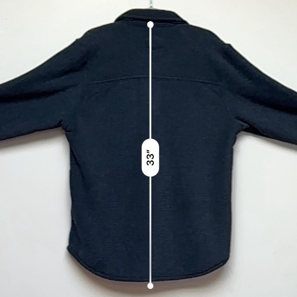 Freedom Foundry Gray Teton Sherpa Fleece Shirt Jacket Size Large - Picture 12 of 12